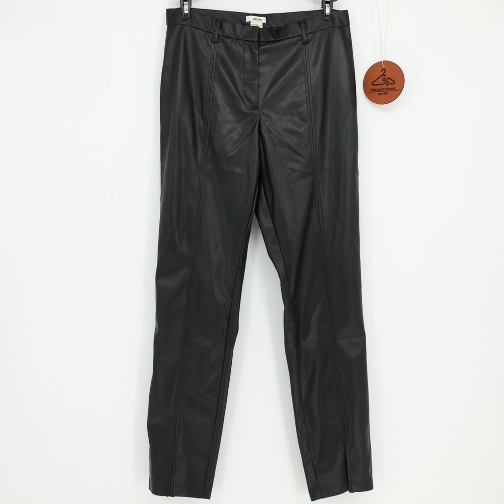 Jason Wu Womens‎ Faux Leather Pants with Front Slit